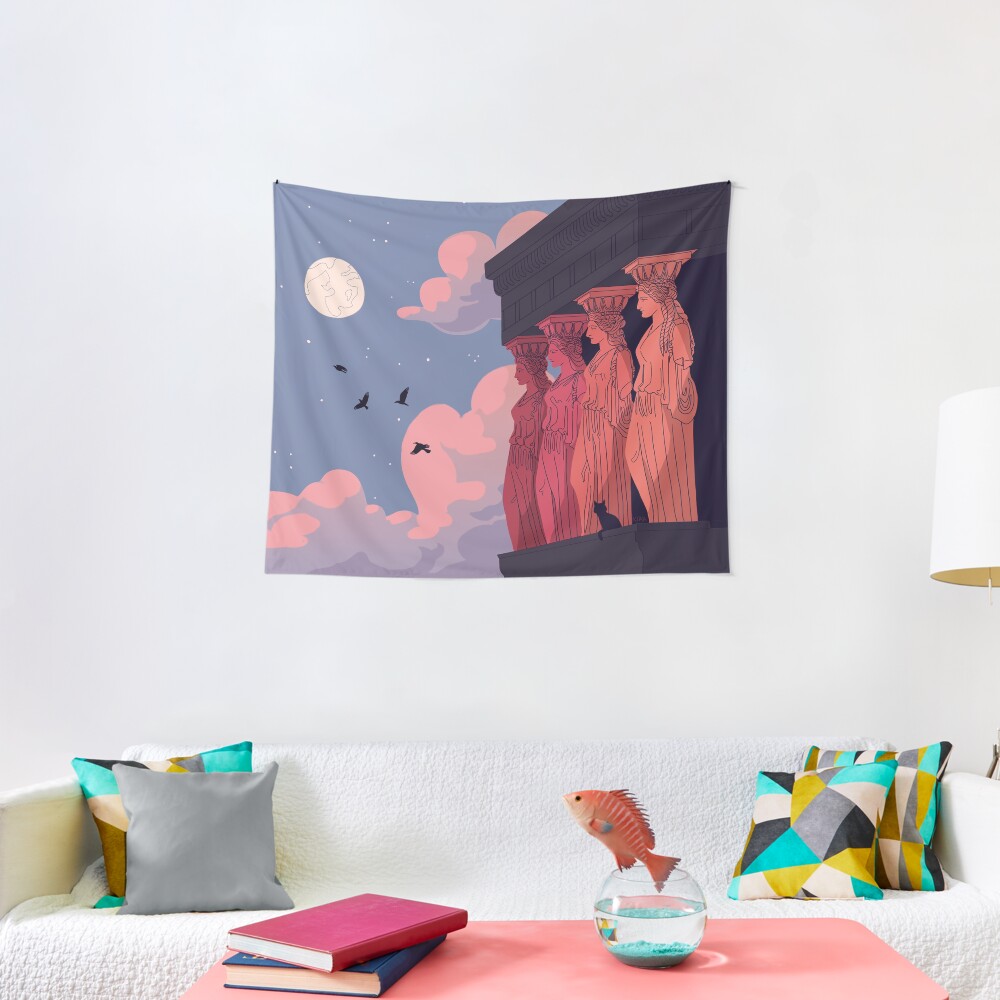 Caryatids at Dusk Tapestry