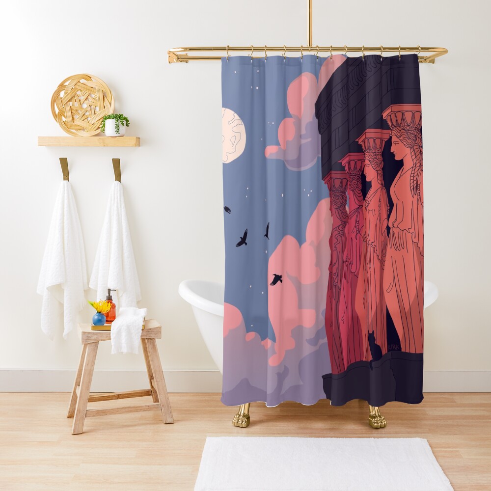 Caryatids at Dusk Shower Curtain