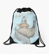Australian Native Animal Stack Drawstring Bag