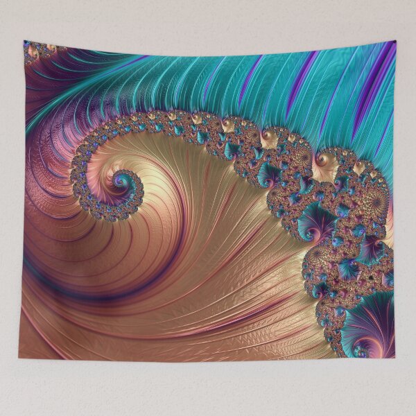 Item preview, Fractal fantasy art geometric design by nature designed and sold by roseglasses.