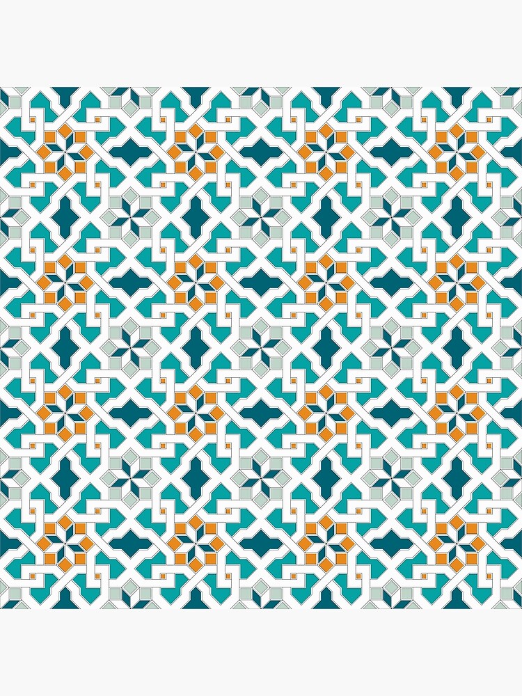 Geometric Pattern, oriental style (Sand and Sky color set pt 1