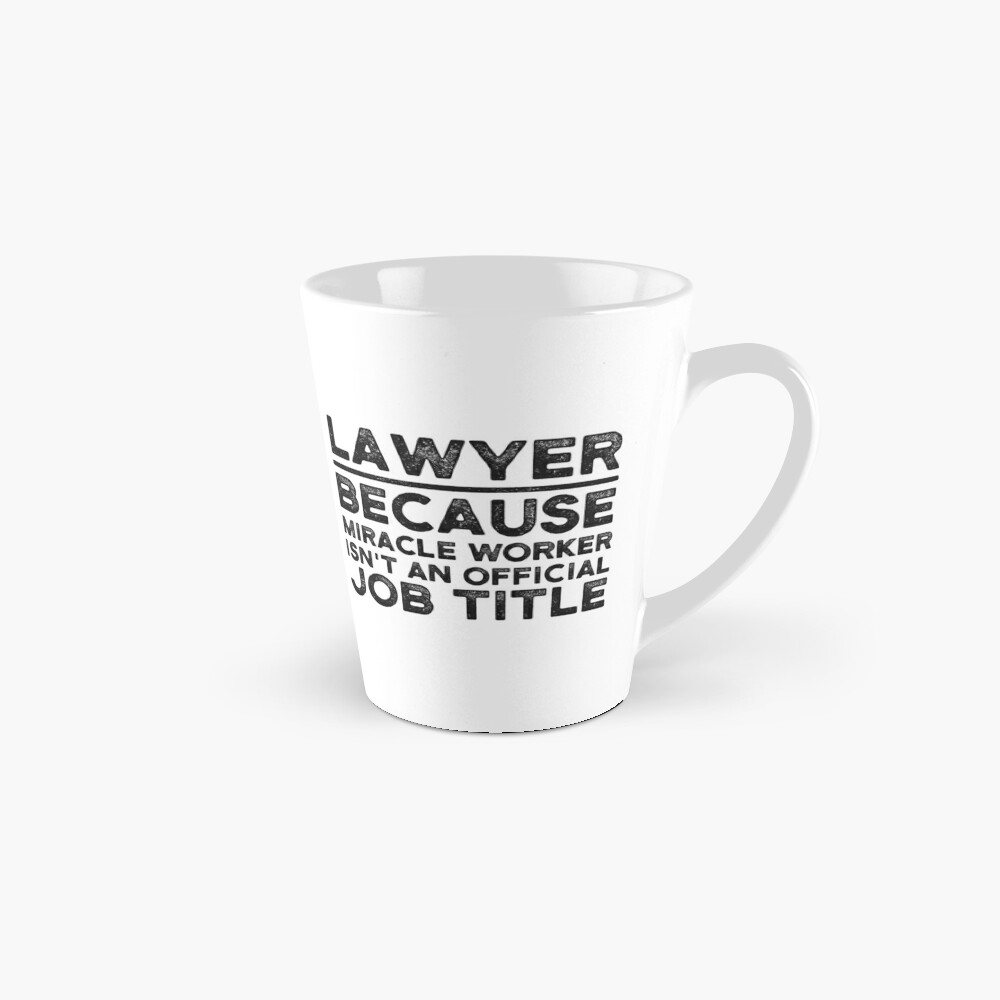 16 oz Travel Coffee Mug Lawyer Miracle Worker Job Title Funny 