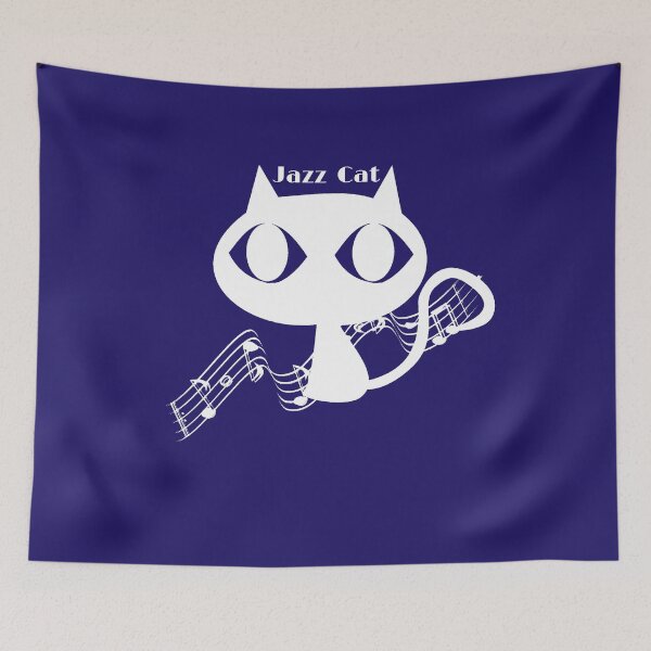 Item preview, Musician : JAZZ CAT Cool Performer Logo t shirt Original Graphic Retro Design designed and sold by VIDDAtees.