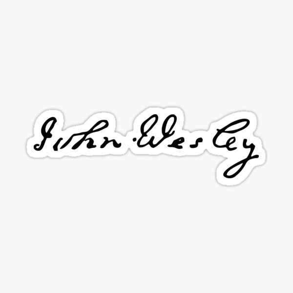 Item preview, Signature of John Wesley designed and sold by PZAndrews.