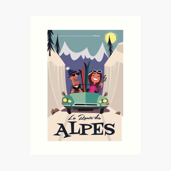 Item preview, La Route des Alpes poster designed and sold by Gary Godel.