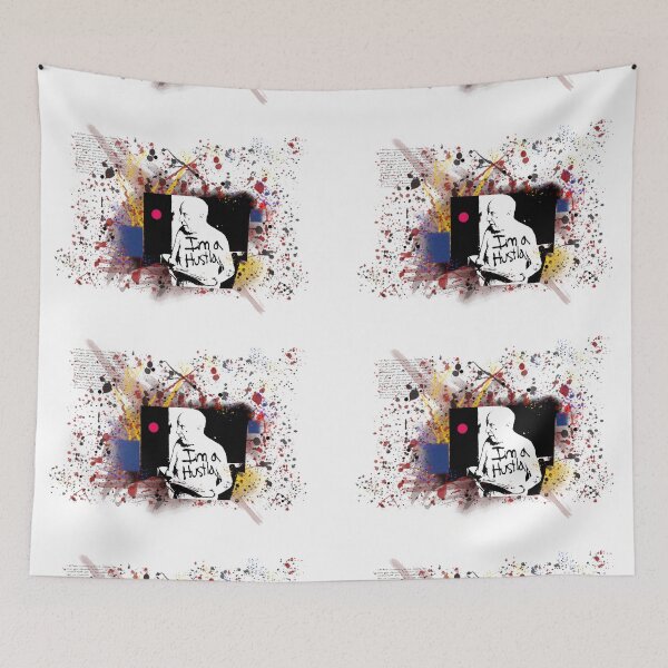 Item preview, I`m a Hustler Modern Art Like Pollock designed and sold by KALEIDOSCOPE UK.