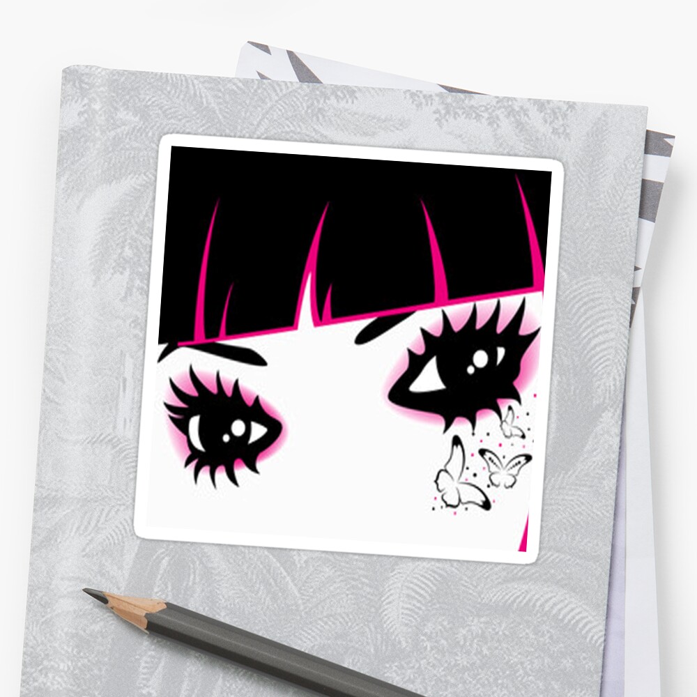  Emo  Girl Sticker  by serpentsky17 Redbubble