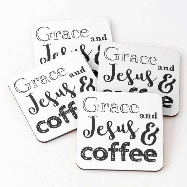 Item preview, Grace, Jesus and coffee designed and sold by jazzydevil.