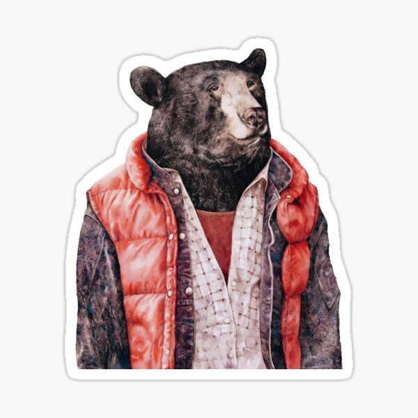 Black Bear Sticker