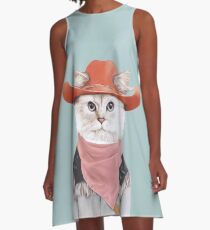 Rodeo Cat A-Linien Kleid