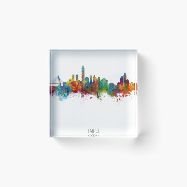 Artikelvorschau, Taipeh Taiwan Skyline entworfen und verkauft von ArtPrints.