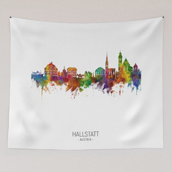 Item preview, Hallstatt Austria Skyline designed and sold by ArtPrints.