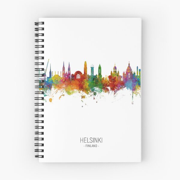 Item preview, Helsinki Finland Skyline designed and sold by ArtPrints.