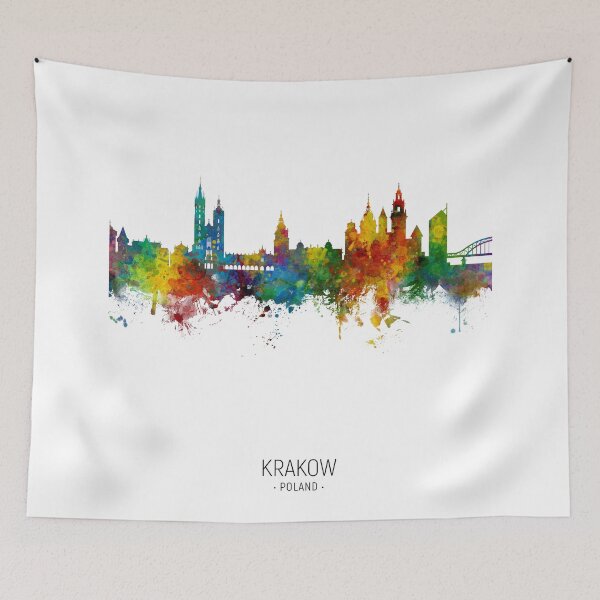 Item preview, Krakow Poland Skyline designed and sold by ArtPrints.