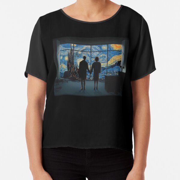 Fight Club Van Gogh Chiffon Top