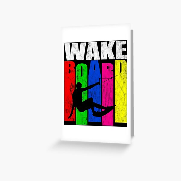 Wakeboard, wakeboarding, gift, idea Greeting Card
