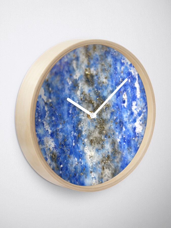 Alternate view of Lapis Lazuli Clock