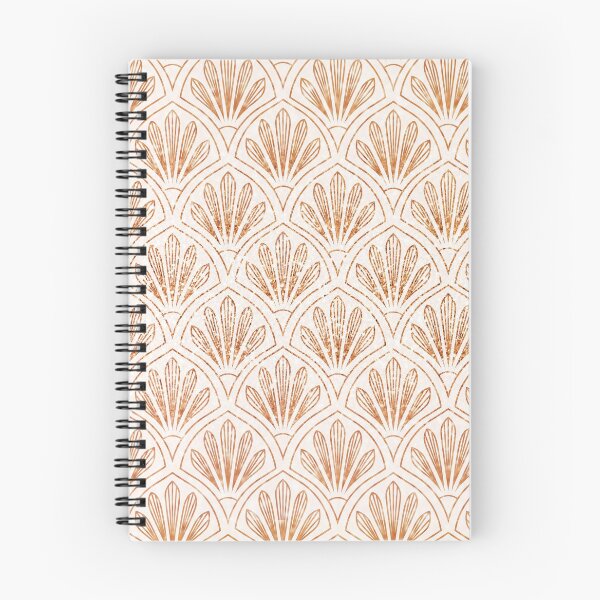 Item preview, Copper and white pearl art deco pattern designed and sold by peggieprints.