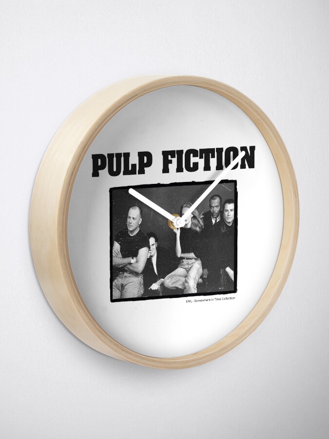 "Pulp Fiction" Clock by rssmln Redbubble