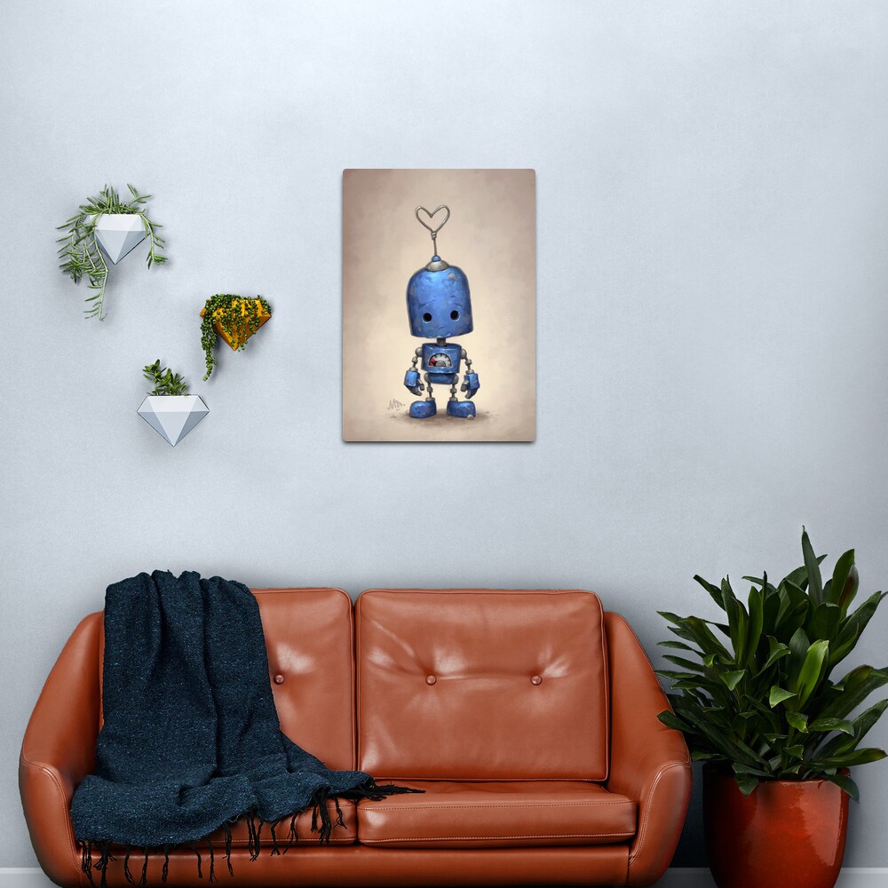 Blue Metal Print
