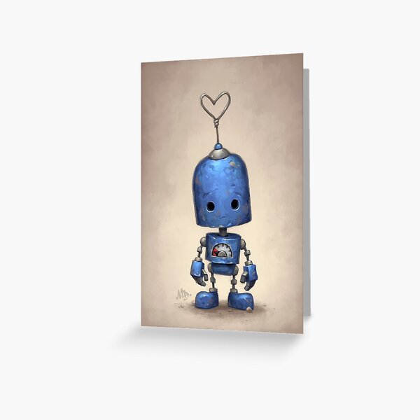 Blue Greeting Card