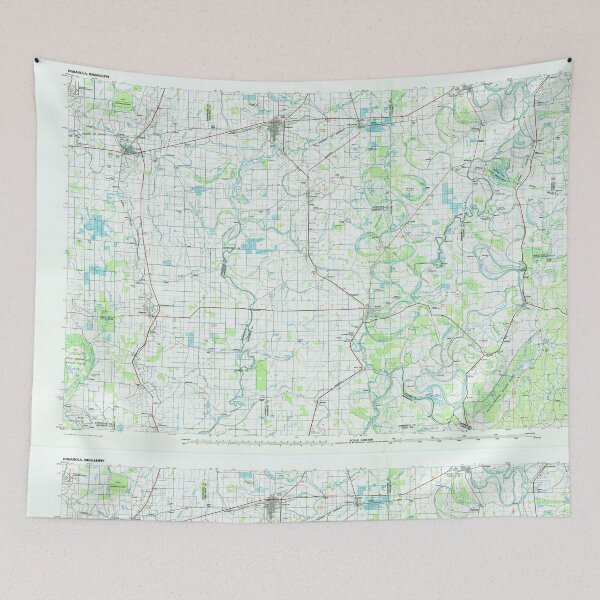 Item preview, USGS TOPO Map Mississippi MS Indianola 337219 1984 100000 designed and sold by WetdryvacRBO2.