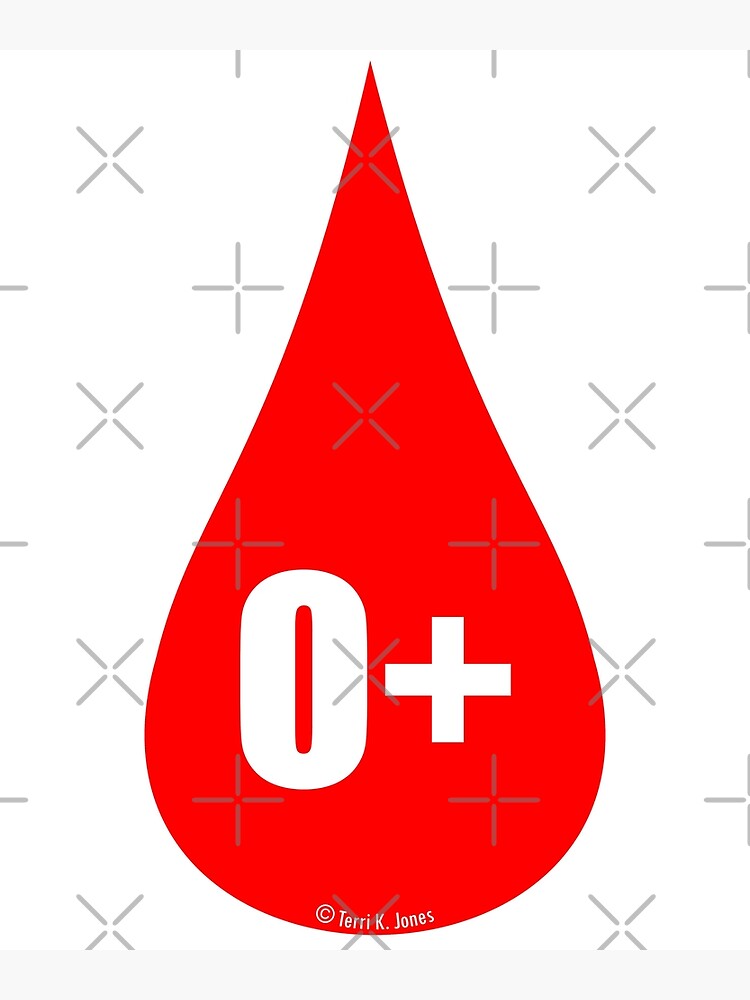 O+ Positive Blood Type | Greeting Card