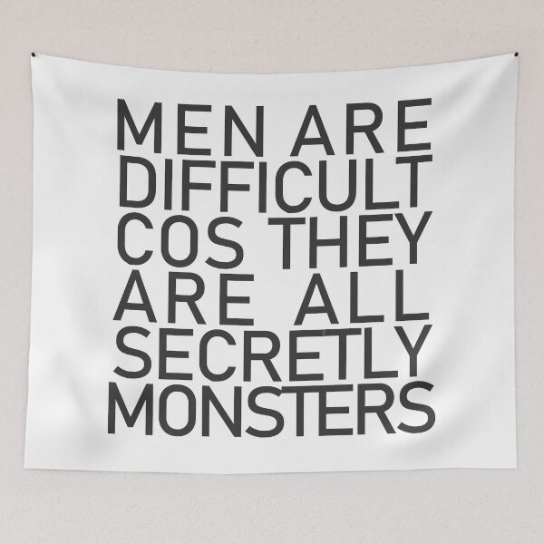 Item preview, Brooklyn 99 Gina Linetti Quote Men Are Monsters designed and sold by GetItGiftIt.