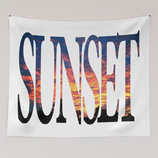 Item preview, Sunset Word Art by Orikall designed and sold by HippieWorks.