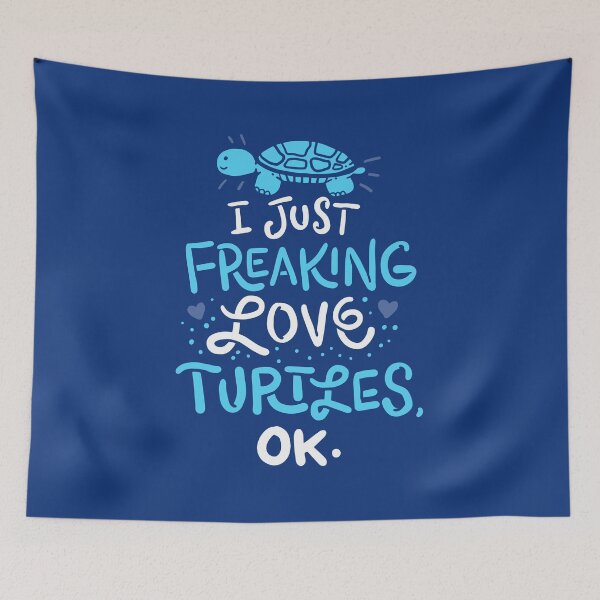 Item preview, I Just Freaking Love Turtles, Turltle Fans designed and sold by rckstrart.