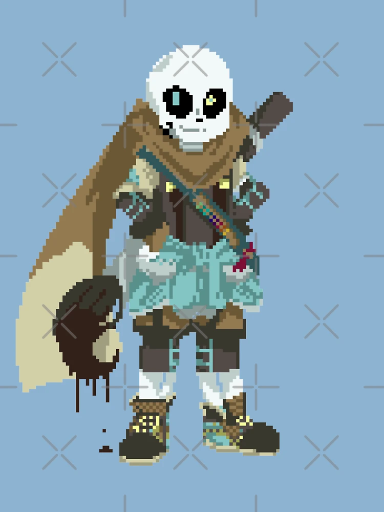 Forgotten ink sans snas i feel sorry for him pixel art