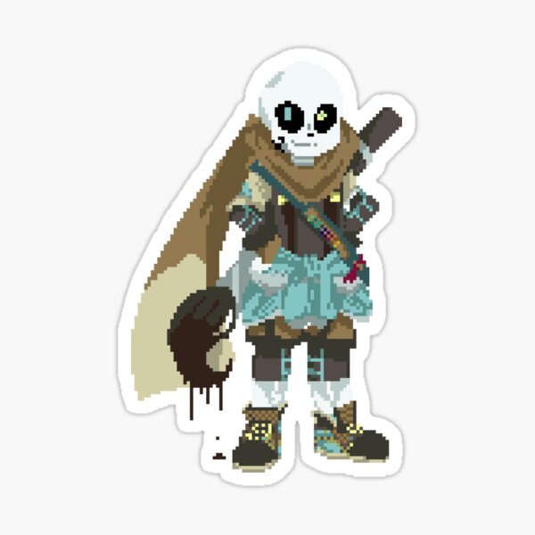 Fresh Ink Sans Undertale AU Vinyl Peeker Sticker 