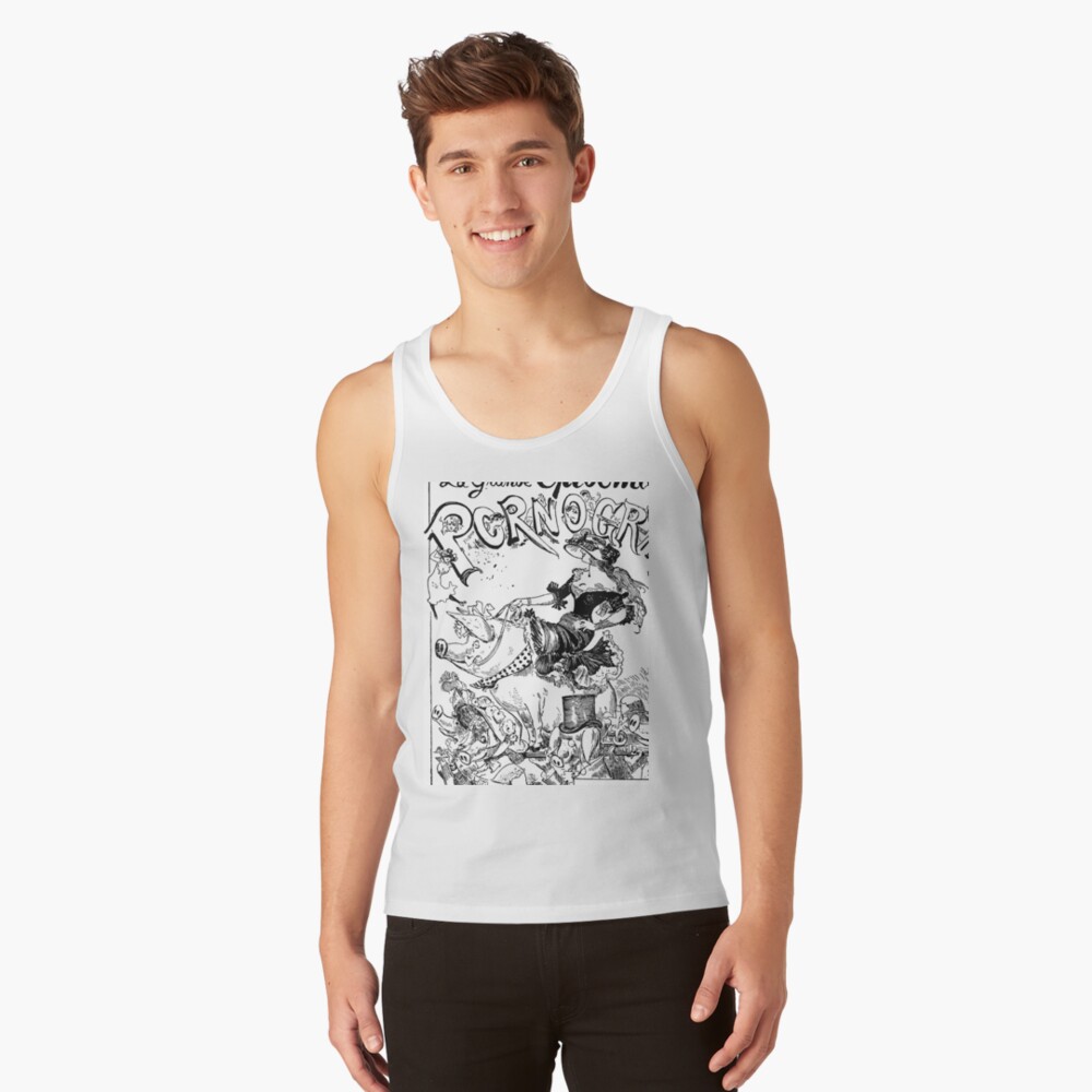 Porn Epidemic Vintage Illustration Tank Top By Geekim