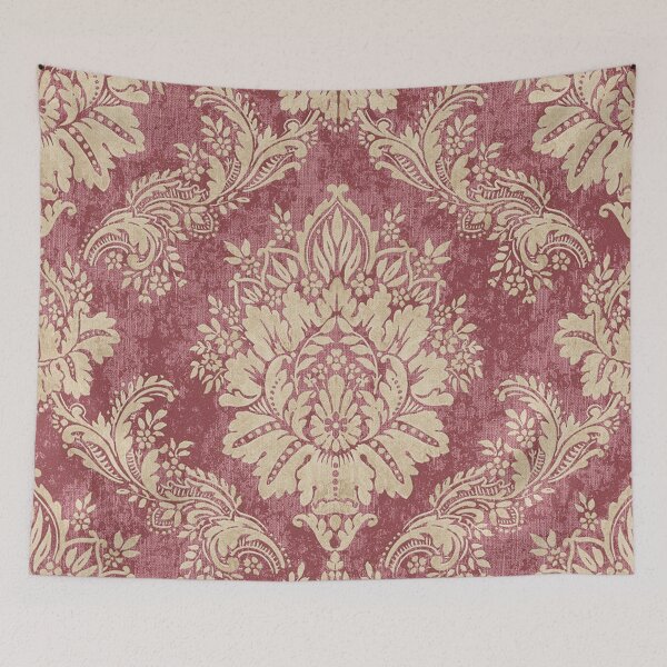 Item preview, Red Cream Velvet Paisley Floral designed and sold by GuyBlank.
