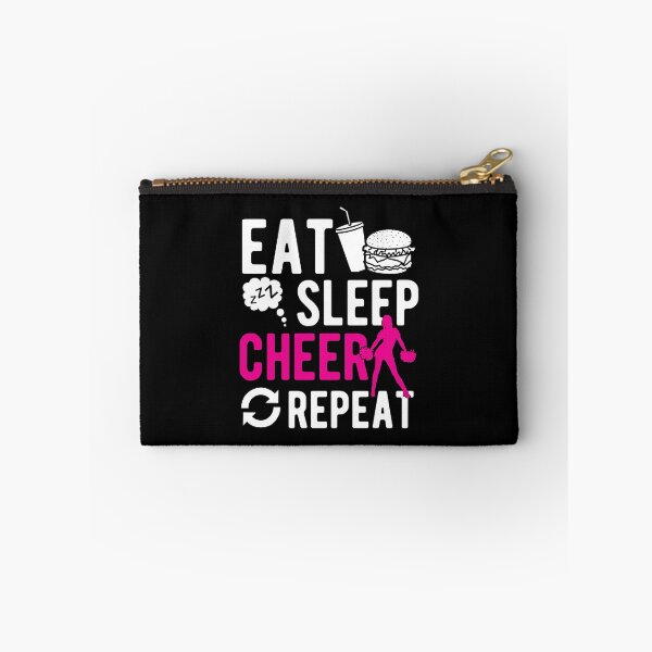 Item preview, Eat Sleep Cheer Repeat Cheerleading Gift Idea designed and sold by haselshirt.