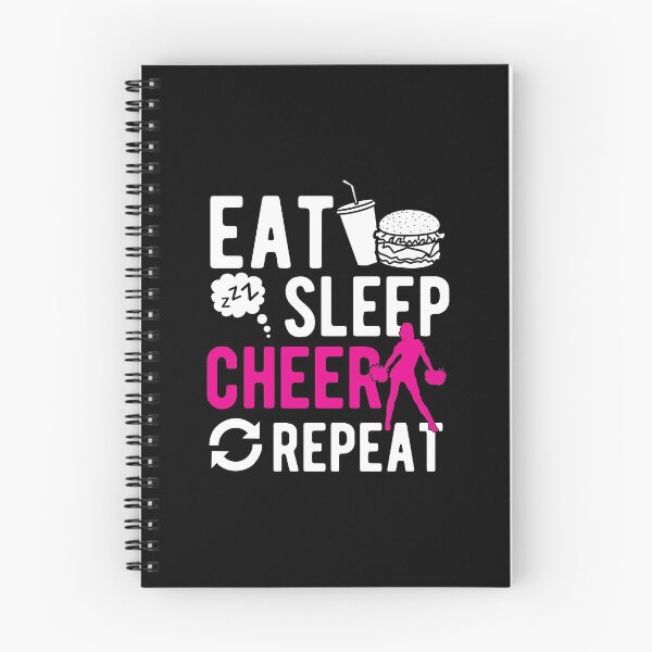 Item preview, Eat Sleep Cheer Repeat Cheerleading Gift Idea designed and sold by haselshirt.