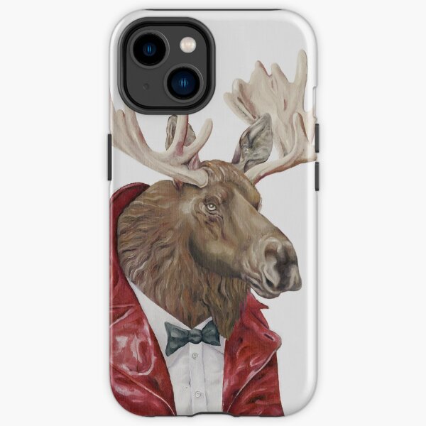 Elch in Leder iPhone Robuste Hülle