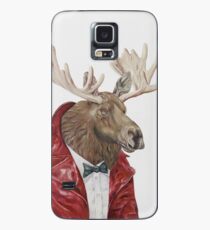 Elch in Leder Hülle & Skin für Samsung Galaxy