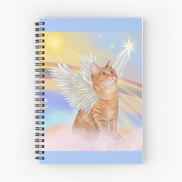 Item preview, Heavens Clouds - Orange Tabby Cat Angel designed and sold by JeanBFitzgerald.