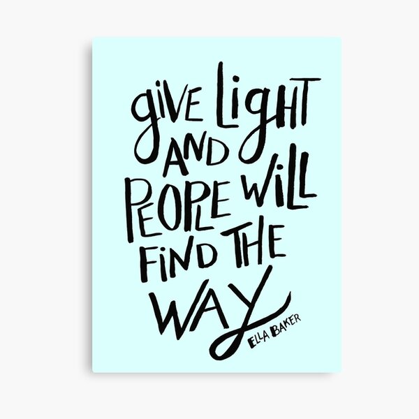 Give Light Canvas Print