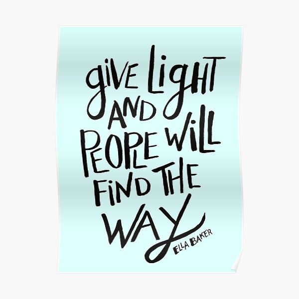 Give Light Poster