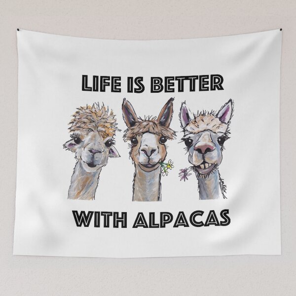 Item preview, Life is Better with Alpacas Art, Alpaca Shirts and Alpaca Art designed and sold by leekellerart.