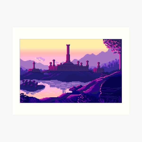 Ciudad imperial al amanecer Lámina artística