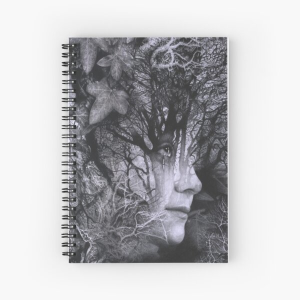 Looking Through - Pencil Art Spiral Notebook