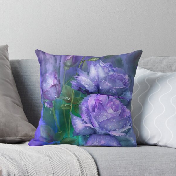 Item preview, Raindrops On Lavender Roses designed and sold by Carol  Cavalaris.