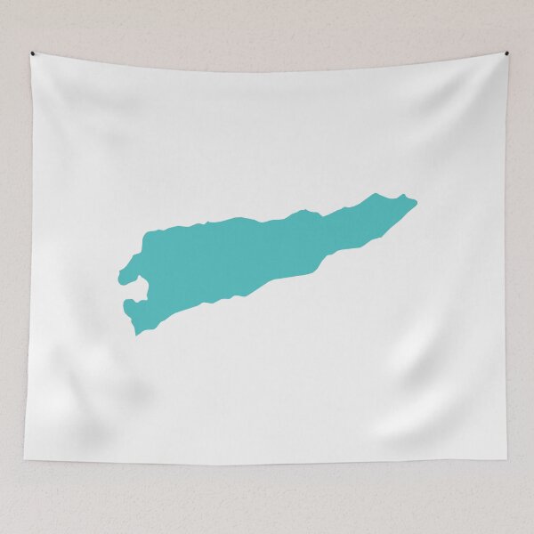 Item preview, East Timor Love in Teal designed and sold by Maren Misner.