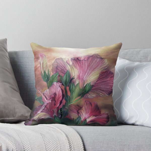 Item preview, Hibiscus Sky - Pink designed and sold by Carol  Cavalaris.