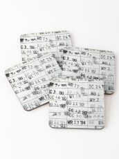 Date Due #1 Coasters
