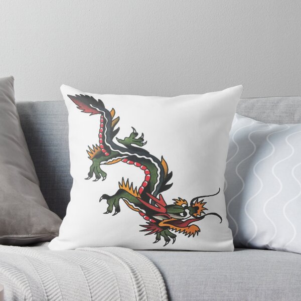 Item preview, Traditional Crawling Dragon Tattoo Design designed and sold by FOREVER TRUE TATTOO.