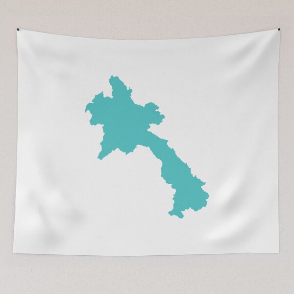 Item preview, Laos Love in Teal designed and sold by Maren Misner.